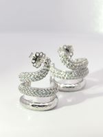 SNAKE (small) CRYSTAL STONES EARRINGS