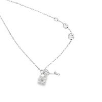 UNLOCK YOUR HEART CRYSTAL LIGHTS ON CHAIN NECKLACE