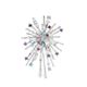 firework crystal ametista celeste brooch