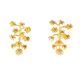 agave gold orange earrings