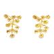 agave gold ametista earrings
