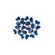 clover crystal stones blue glazed ring